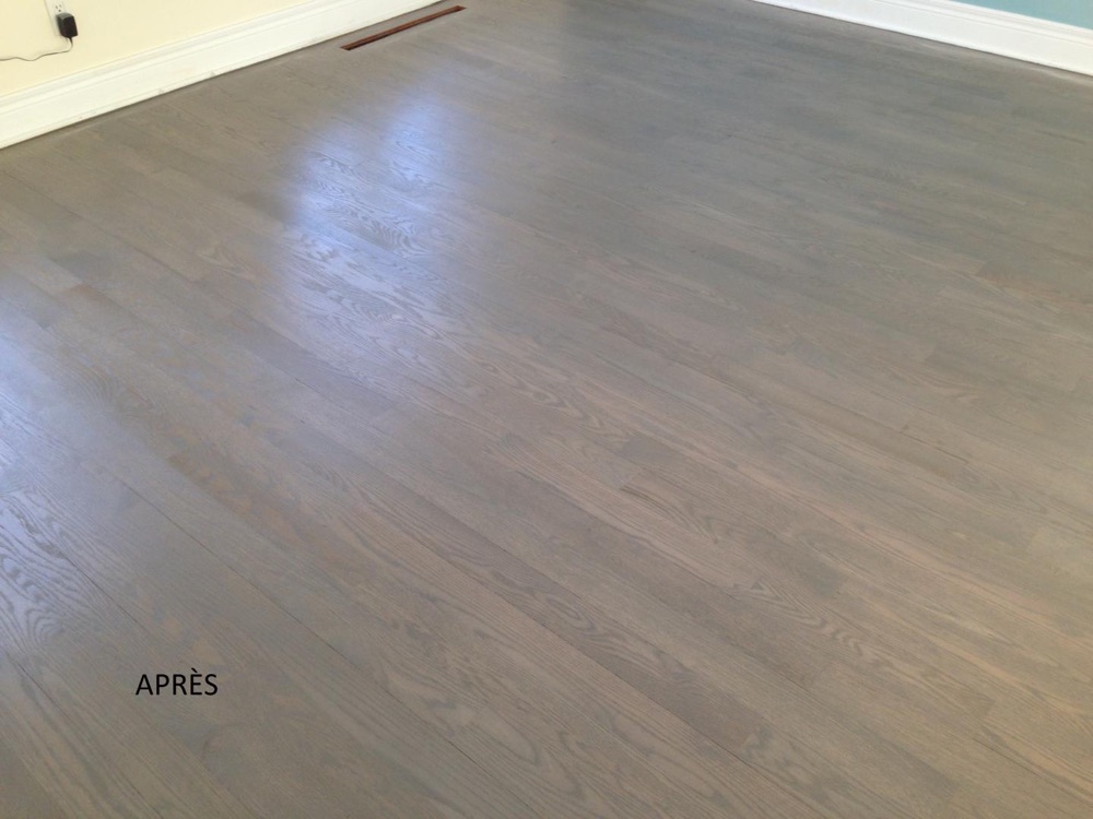 Sanding in progress — Planchers Locas